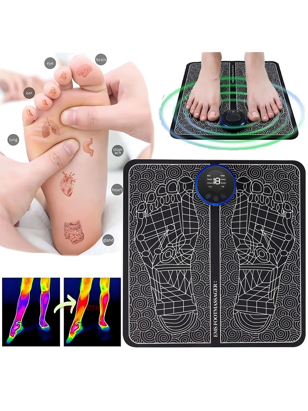 EaseLoom EMS Revive Foot Massager Mat