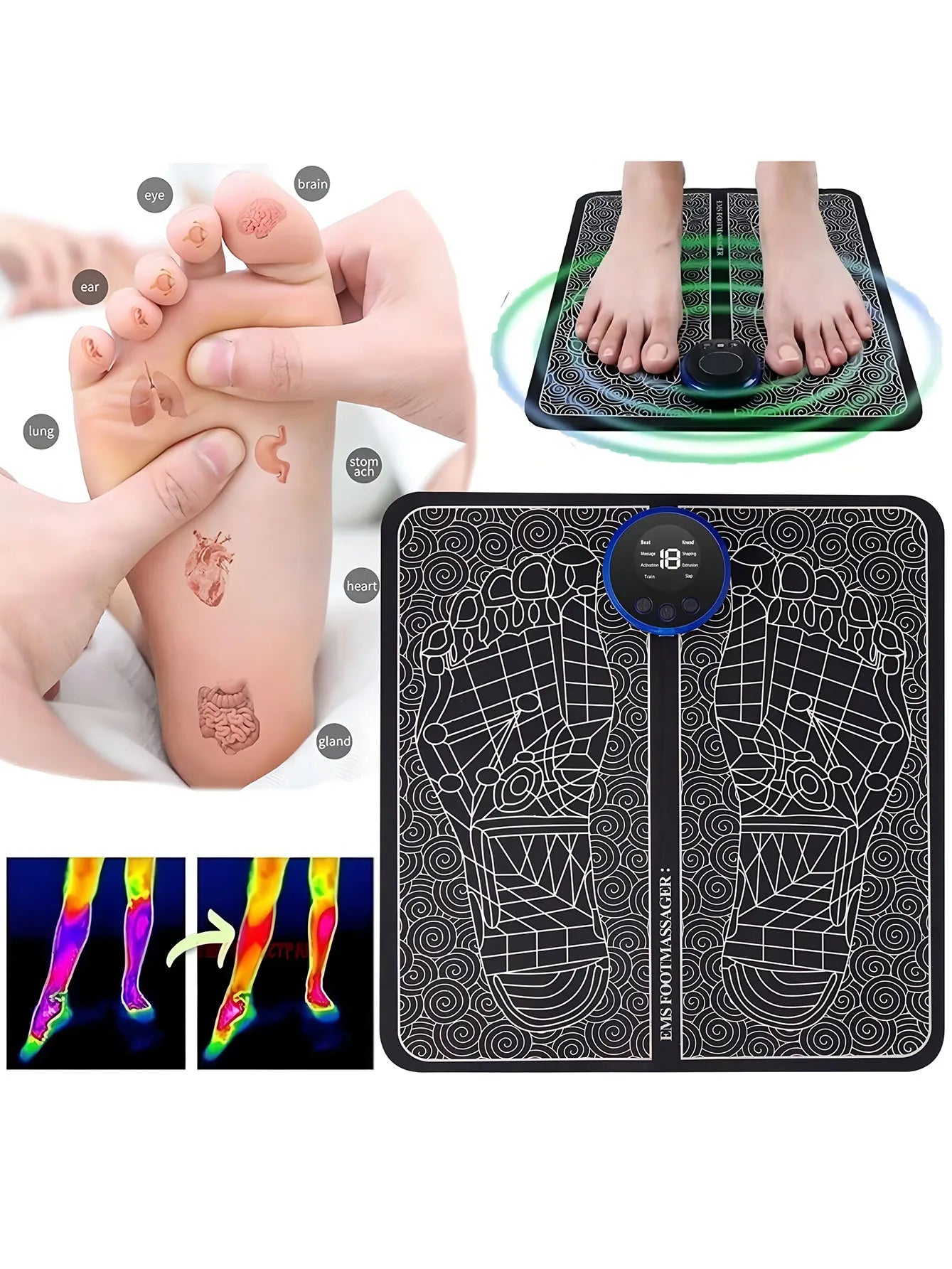 EaseLoom EMS Revive Foot Massager Mat